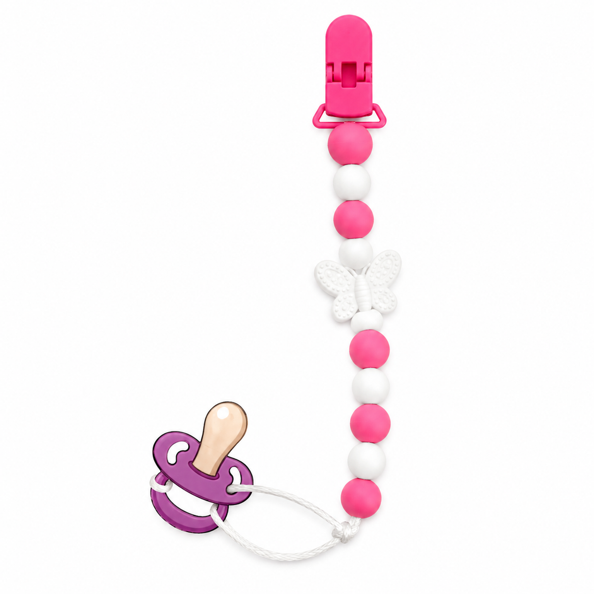 Silicone Teether Chain with Clip