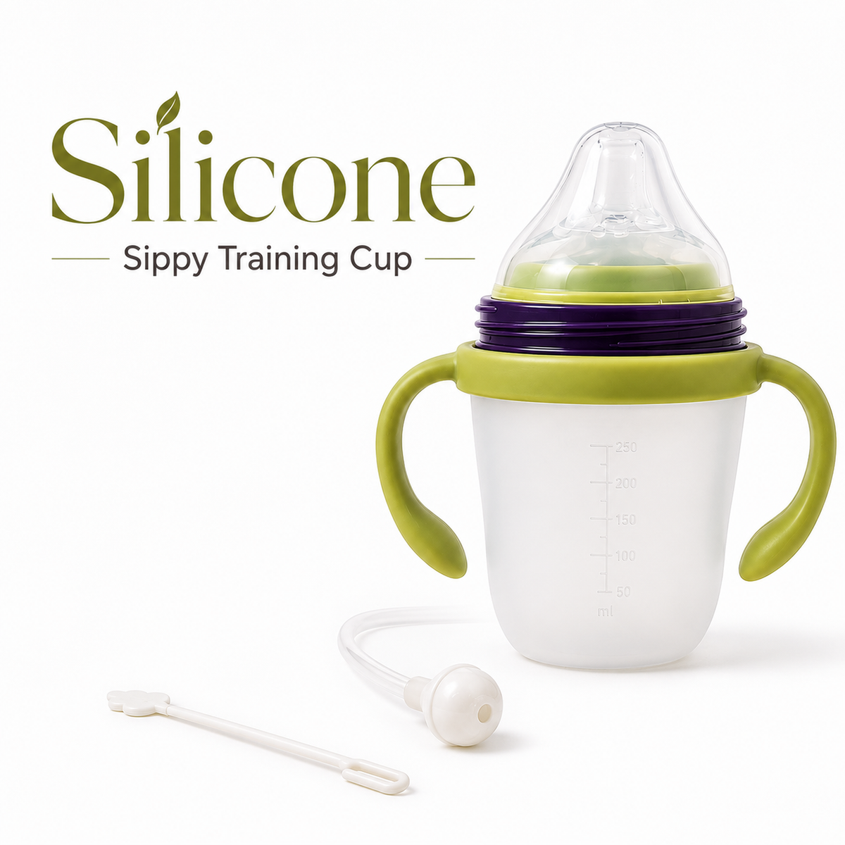 GoKit Silicone Sippy Training Cup - Sage Green