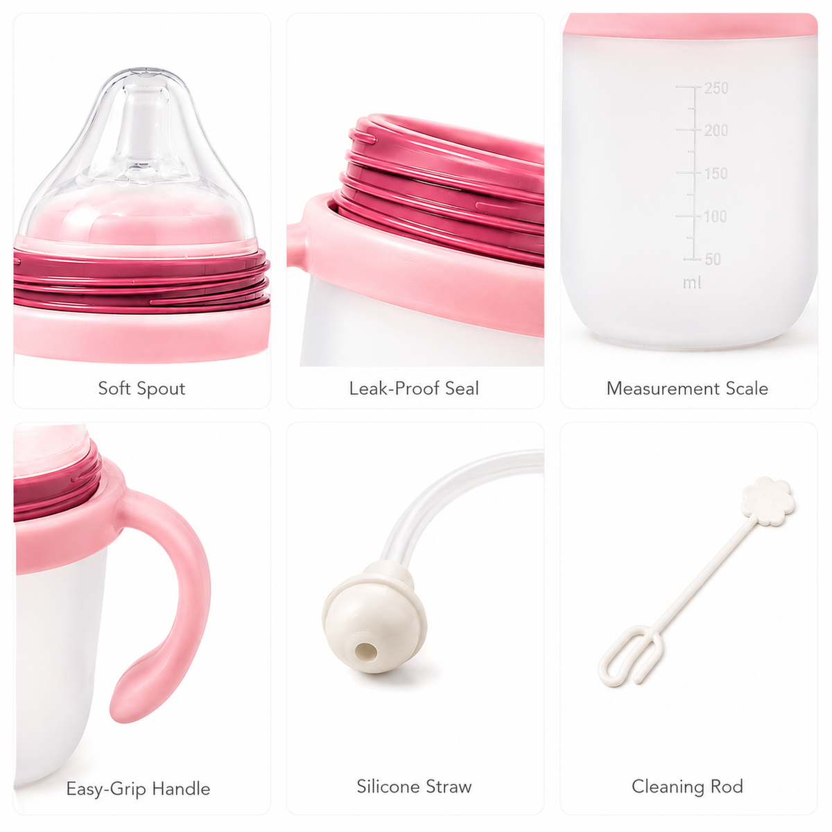 GoKit Silicone Sippy Training Cup - Pink