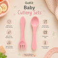 Baby Cutlery Set - Spoon and Fork - Pink