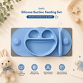 GoKit Silicone Mini Divided Plate & Placemat Set