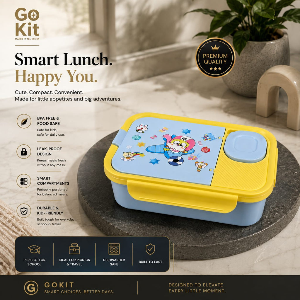 Gokit Smart Stainless Steel Lunch Box