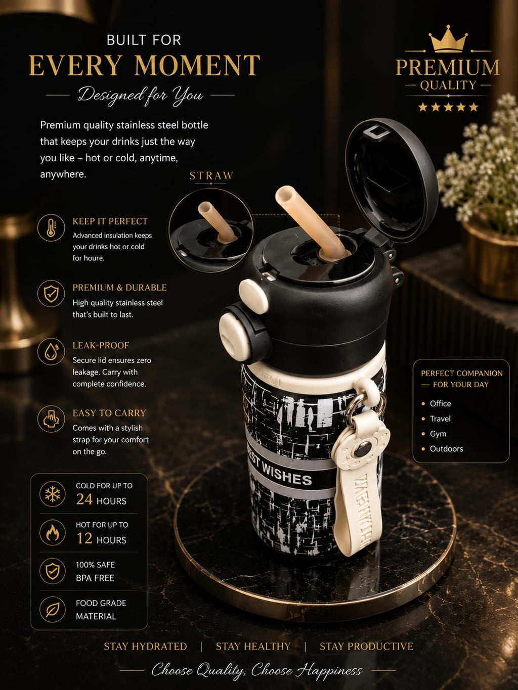 Gokit NoirFlow Bottle- 500ml