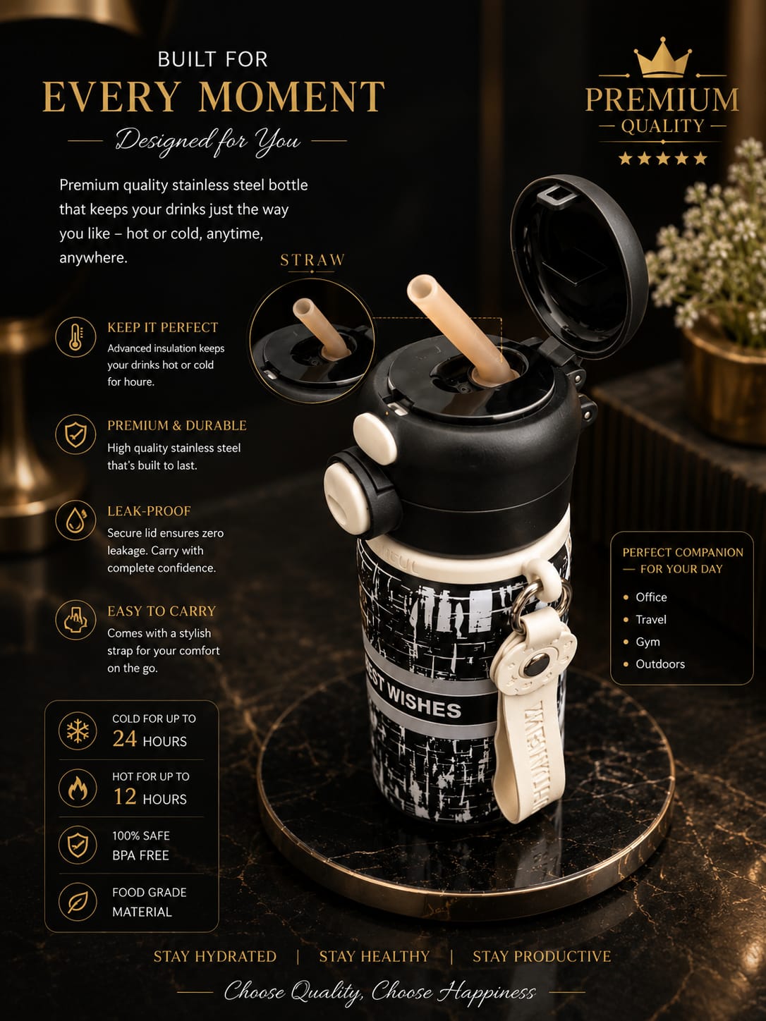Gokit NoirFlow Bottle- 500ml