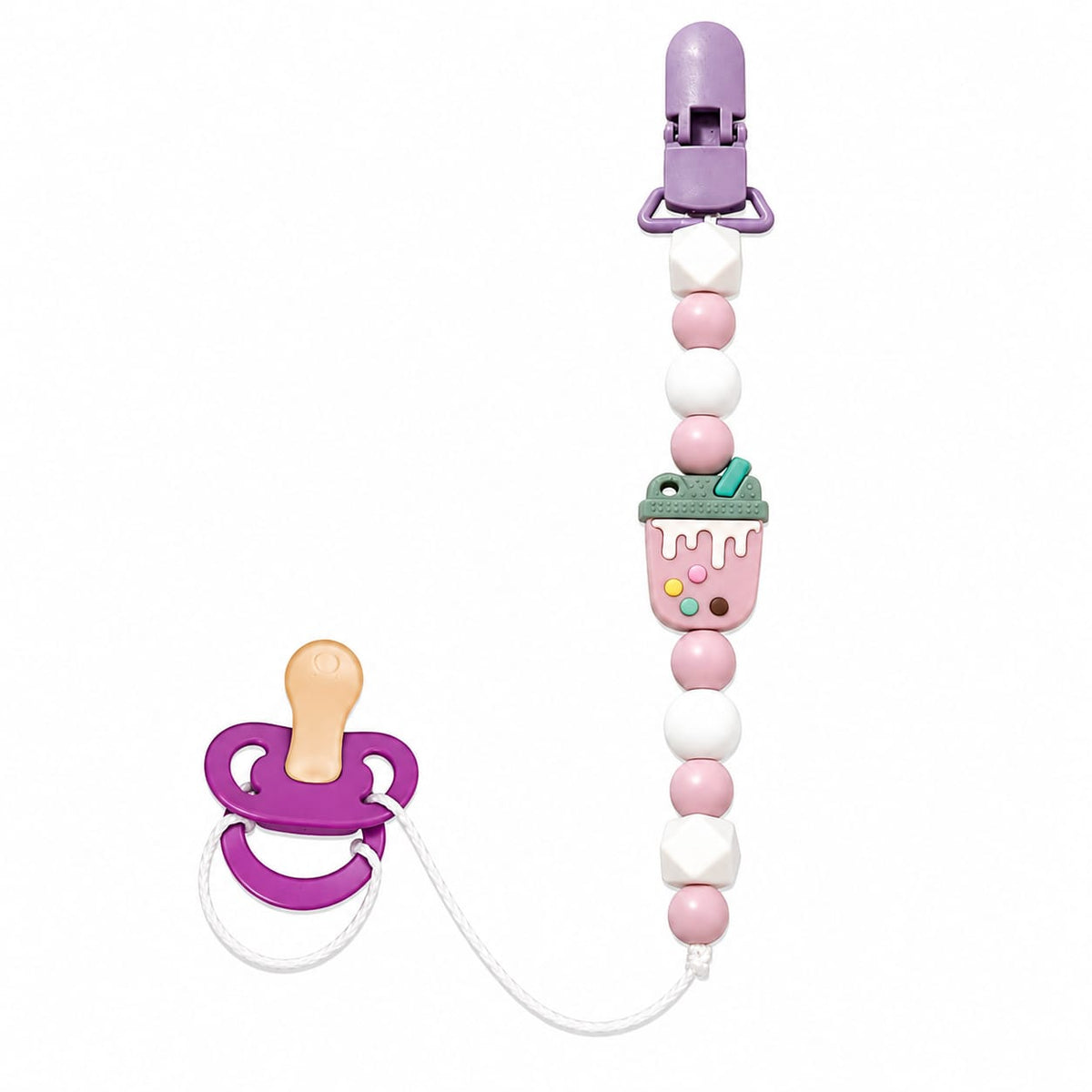 Silicone Teether Chain with Clip