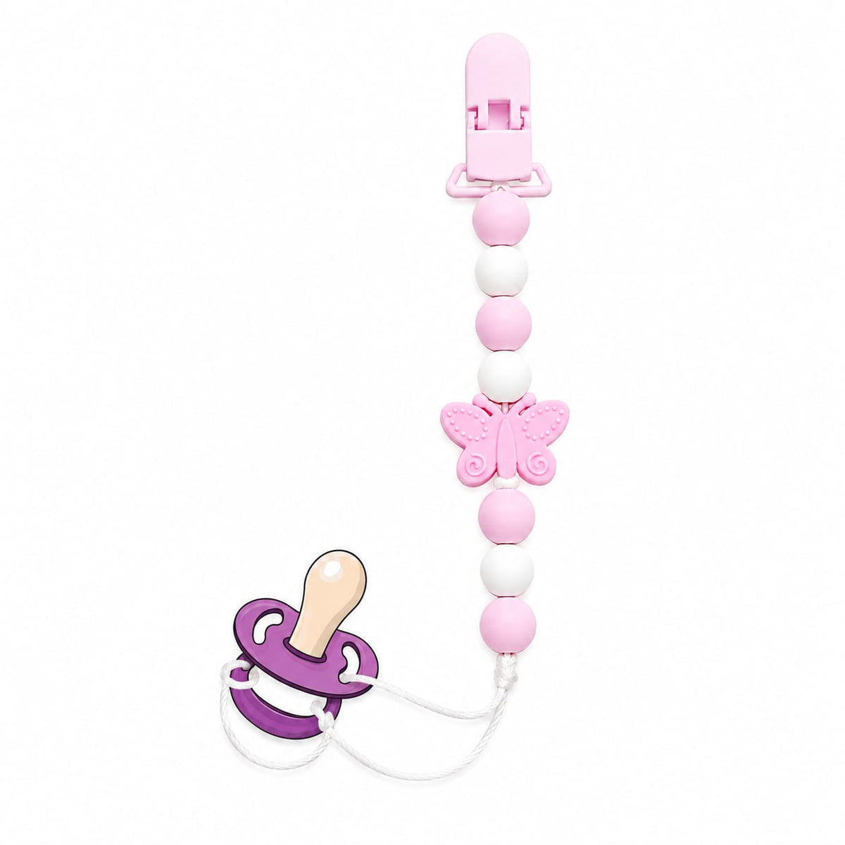 Silicone Teether Chain with Clip