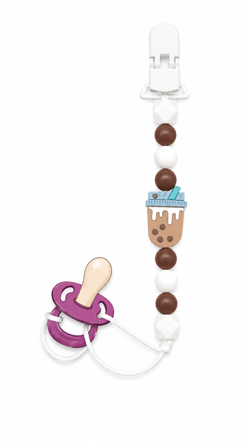 Silicone Teether Chain with Clip