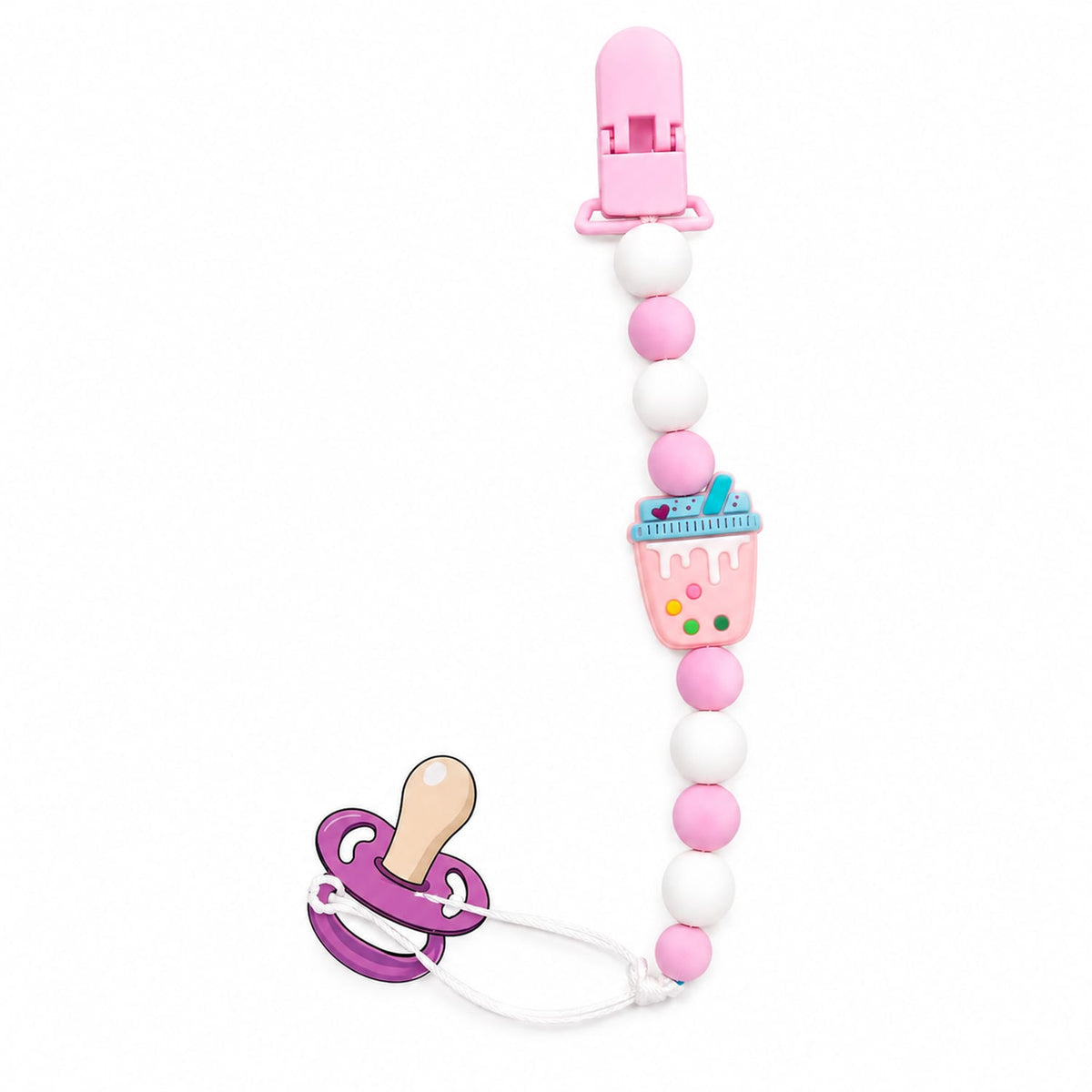 Silicone Teether Chain with Clip